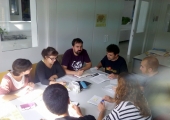 Reunió de l'equip de govern de l'Ajuntament de Celrà, el 12 d'octubre passat Reunió de l'equip de govern de l'Ajuntament de Celrà, el 12 d'octubre passat